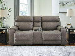 Starbot 3-Piece Power Reclining Sectional Loveseat with Console