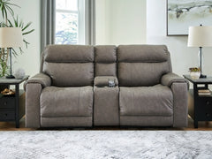 Starbot 3-Piece Power Reclining Sectional Loveseat with Console