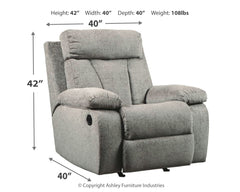 Mitchiner Reclining Sofa with Recliner