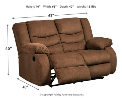 Tulen Reclining Loveseat - furniture place usa