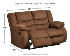 Tulen Reclining Loveseat - furniture place usa