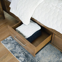 Cabalynn California King Panel Bed with Storage