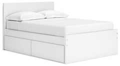 Onita Full Panel Platform Bed with 1 Side Storage