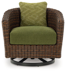 Horizon Hall Outdoor Swivel Lounge Chair with Cushion