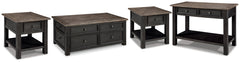 Tyler Creek Coffee Table and 2 End Tables with Console