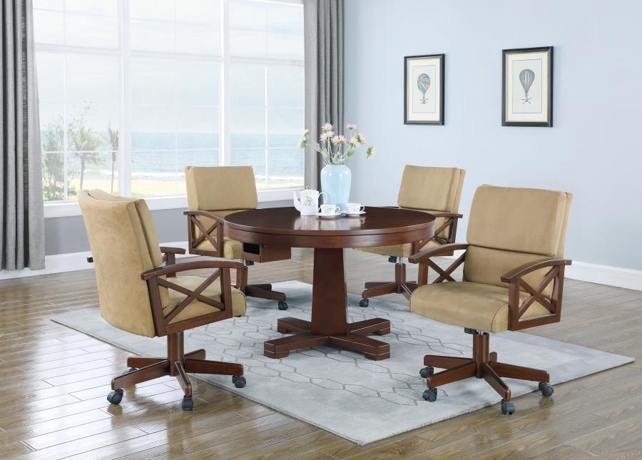 Marietta Brown Game Table - furniture place usa