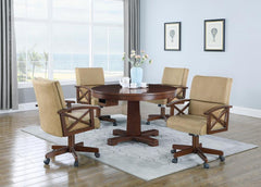 Marietta Brown Game Table - furniture place usa