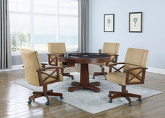 Marietta Brown Game Table - furniture place usa