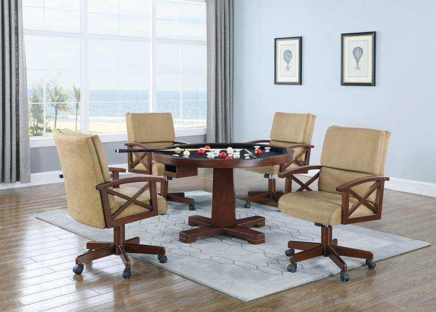 Marietta Brown Game Table - furniture place usa