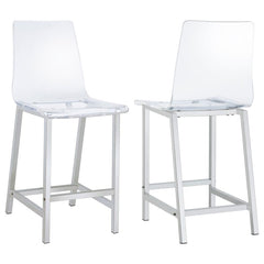 Juelia Clear Counter Stool - furniture place usa