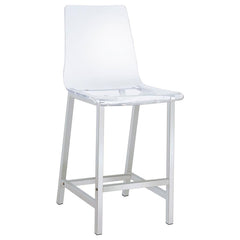 Juelia Clear Counter Stool - furniture place usa