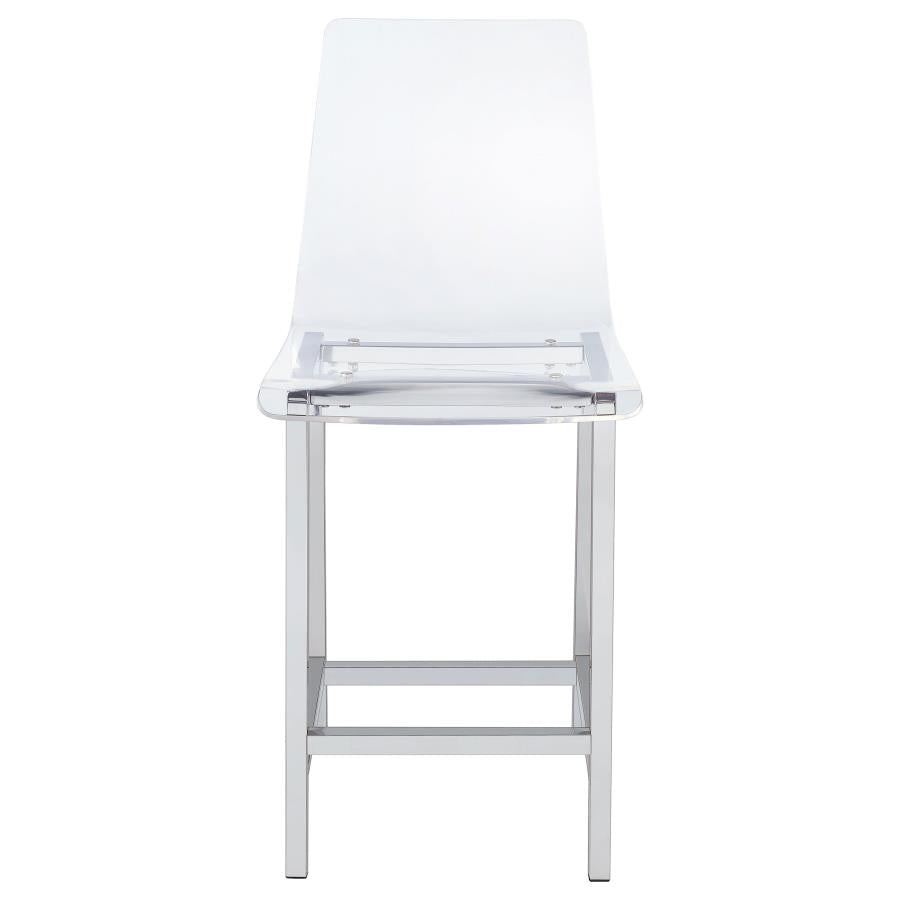 Juelia Clear Counter Stool - furniture place usa