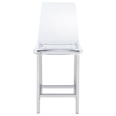 Juelia Clear Counter Stool - furniture place usa
