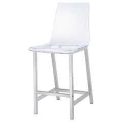 Juelia Clear Counter Stool - furniture place usa