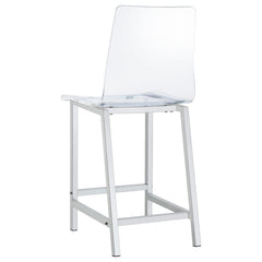 Juelia Clear Counter Stool - furniture place usa
