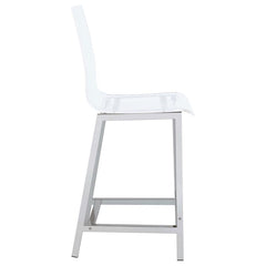 Juelia Clear Counter Stool - furniture place usa