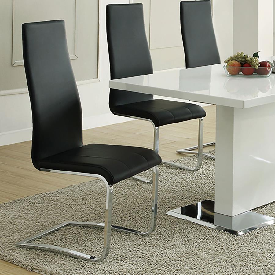 Montclair Black Side Chair - furniture place usa