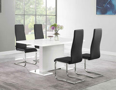 Montclair Black Side Chair - furniture place usa