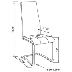 Montclair Grey Side Chair - furniture place usa
