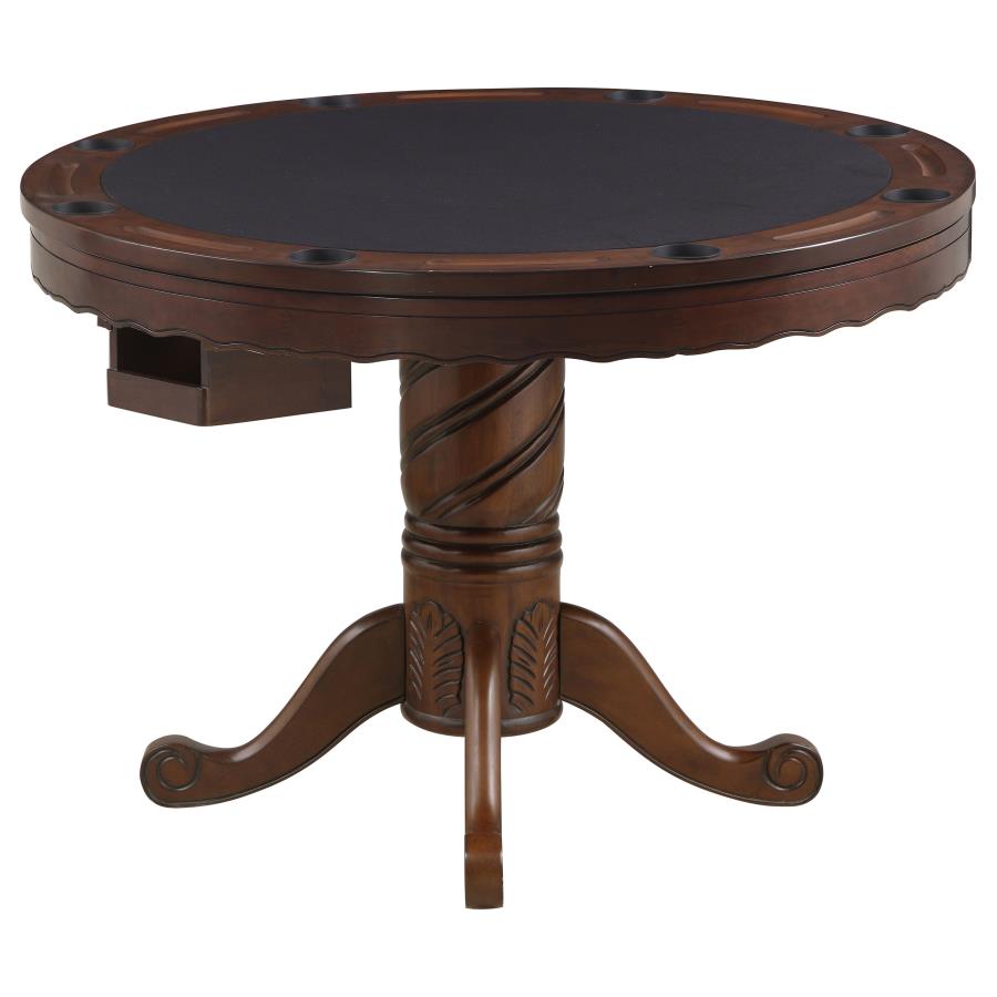 Turk Brown 5 Pc Game Table Set - furniture place usa