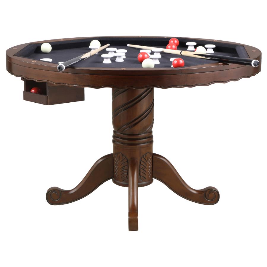 Turk Brown 5 Pc Game Table Set - furniture place usa