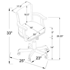 Mitchell Brown Game Chair - furniture place usa