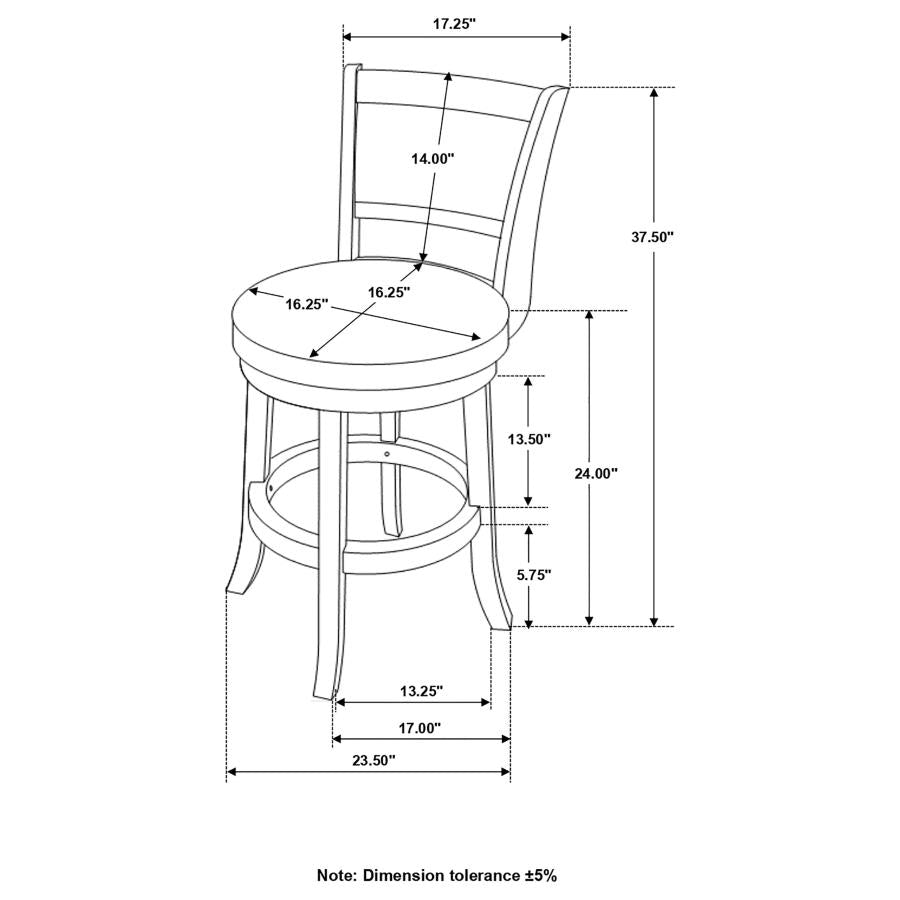 Broxton Black Counter Stool - furniture place usa