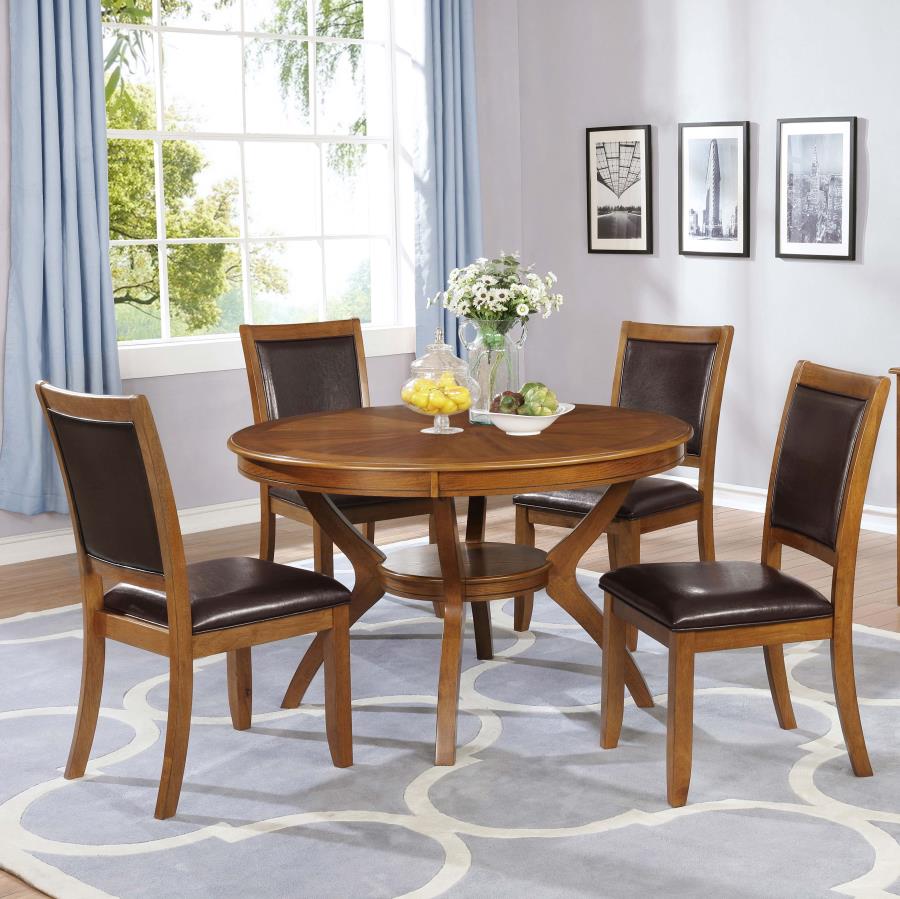 Nelms Brown Side Chair - furniture place usa