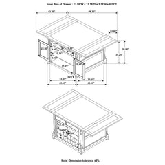 Slater Ivory Kitchen Island - furniture place usa