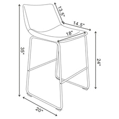 Michelle Brown Counter Stool - furniture place usa