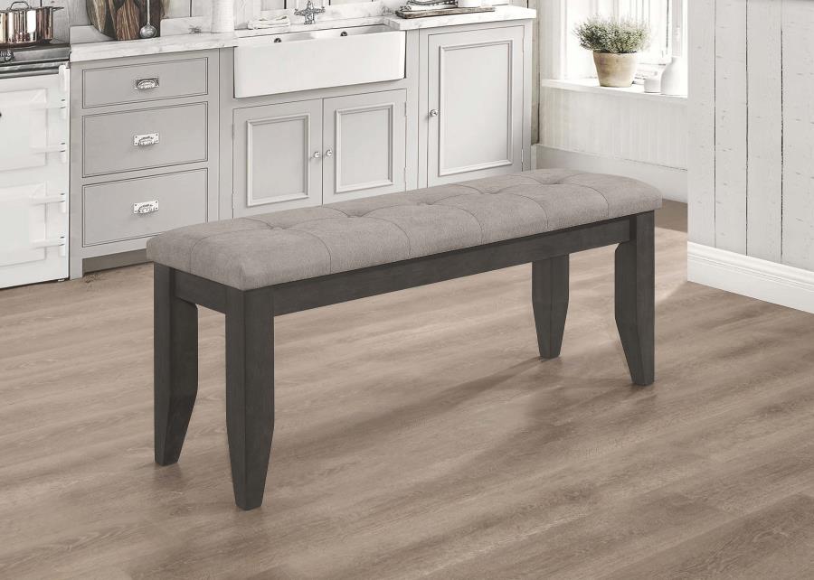 Dalila Grey Bench - furniture place usa