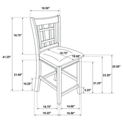 Lavon Brown 5 Pc Counter Height Dining Set - furniture place usa