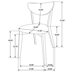 Kersey Brown Side Chair - furniture place usa