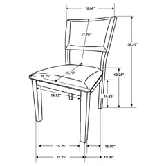 Sharon Brown 7 Pc Dining Set - furniture place usa