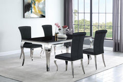 Betty Black Side Chair - furniture place usa