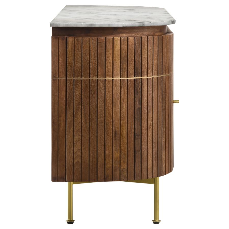 Ortega White Sideboard - furniture place usa