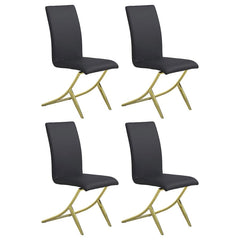 Carmelia Black Side Chair - furniture place usa