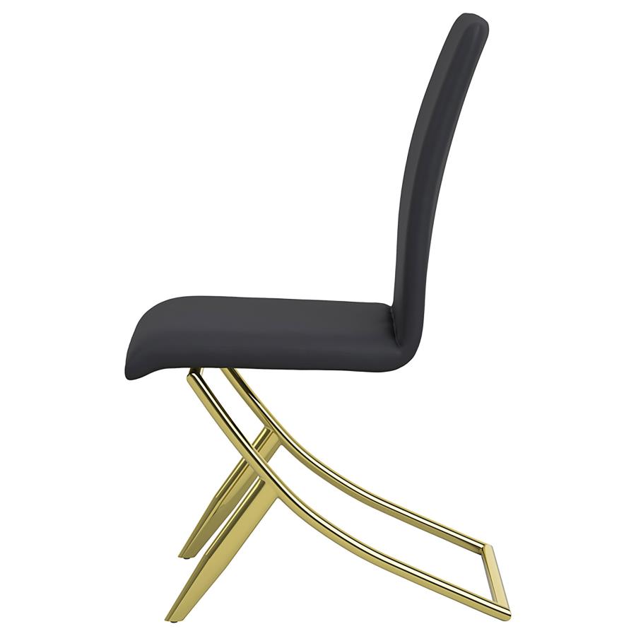 Carmelia Black Side Chair - furniture place usa