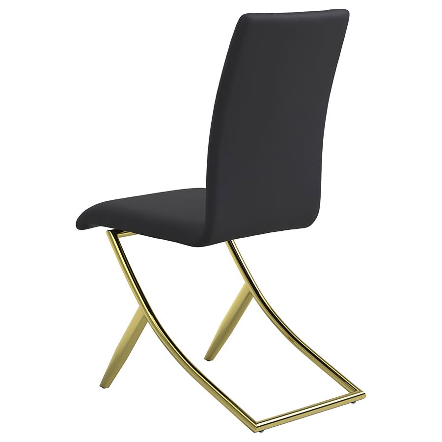 Carmelia Black Side Chair - furniture place usa