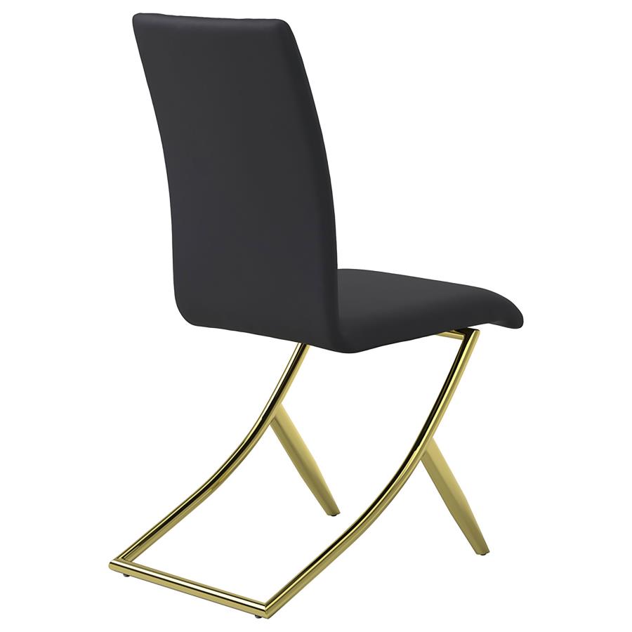 Carmelia Black Side Chair - furniture place usa