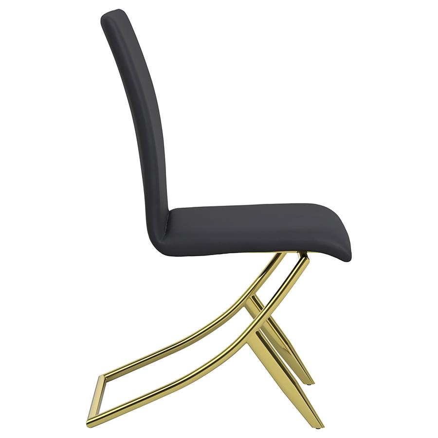 Carmelia Black Side Chair - furniture place usa