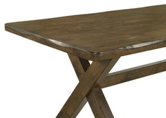 Alston Brown 7 Pc Dining Set - furniture place usa