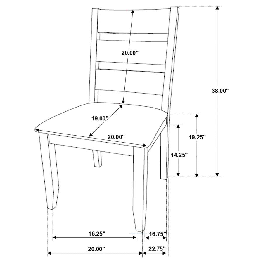 Alston Brown 7 Pc Dining Set - furniture place usa