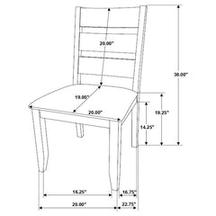Alston Brown 7 Pc Dining Set - furniture place usa