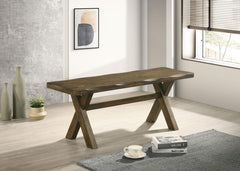 Alston Brown Bench - furniture place usa