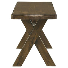 Alston Brown Bench - furniture place usa