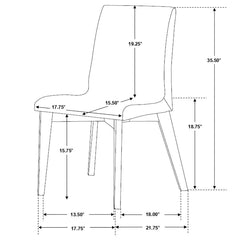 Redbridge Grey Side Chair - furniture place usa