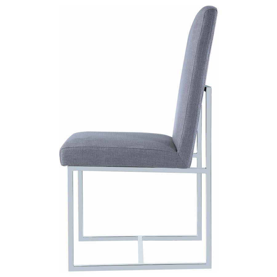 Mackinnon Grey Side Chair - furniture place usa