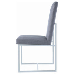Mackinnon Grey Side Chair - furniture place usa