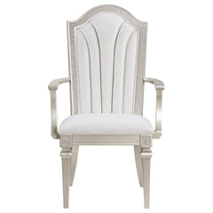 Evangeline Ivory Arm Chair - furniture place usa